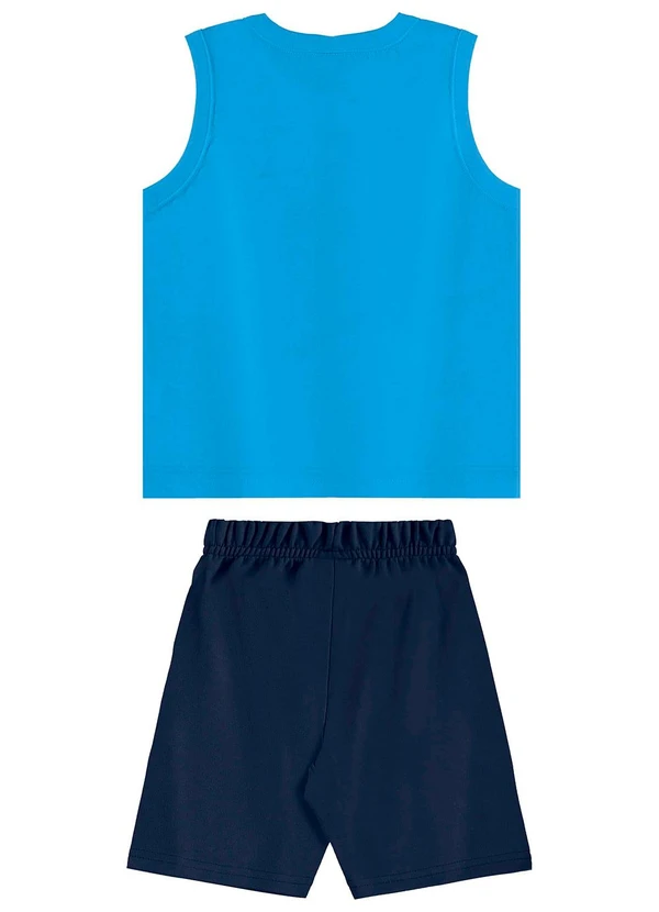 Bee Loop - Conjunto Regata e Bermuda Azul 2