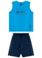Bee Loop - Conjunto Regata e Bermuda Azul - variação: Azul