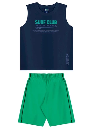 Bee Loop - Conjunto Regata e Bermuda Azul - BEE LOOP