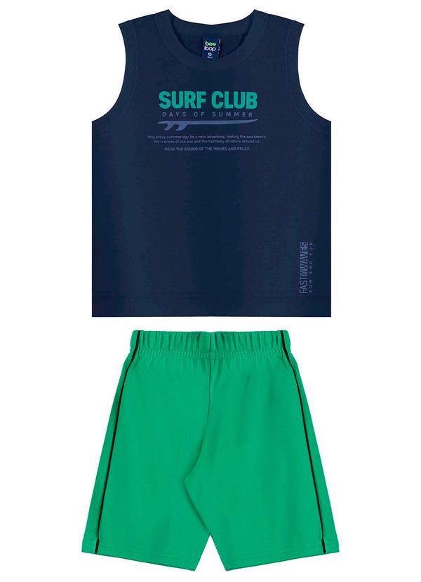 Bee Loop - Conjunto Regata e Bermuda Azul