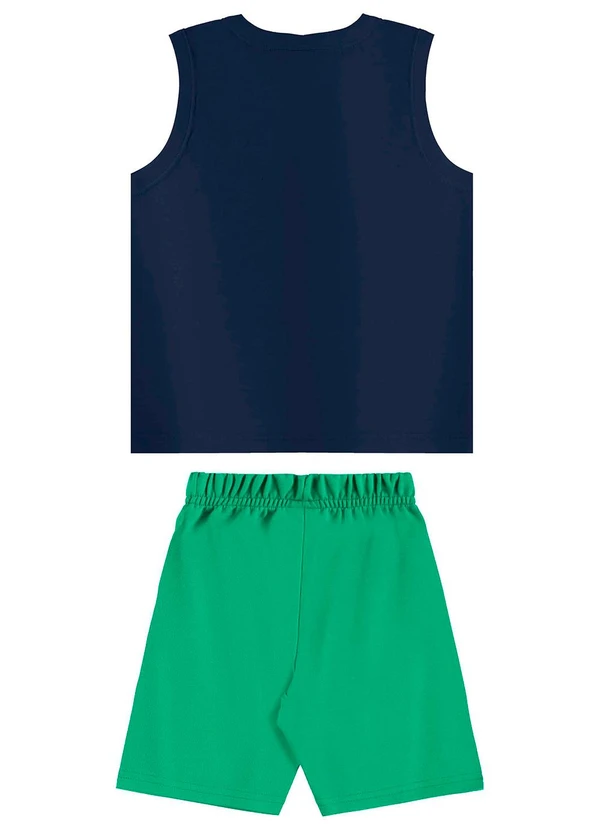 Bee Loop - Conjunto Regata e Bermuda Azul 2