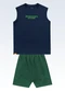 Fakini Kids - Conjunto Regata e Bermuda Azul - variação: Azul