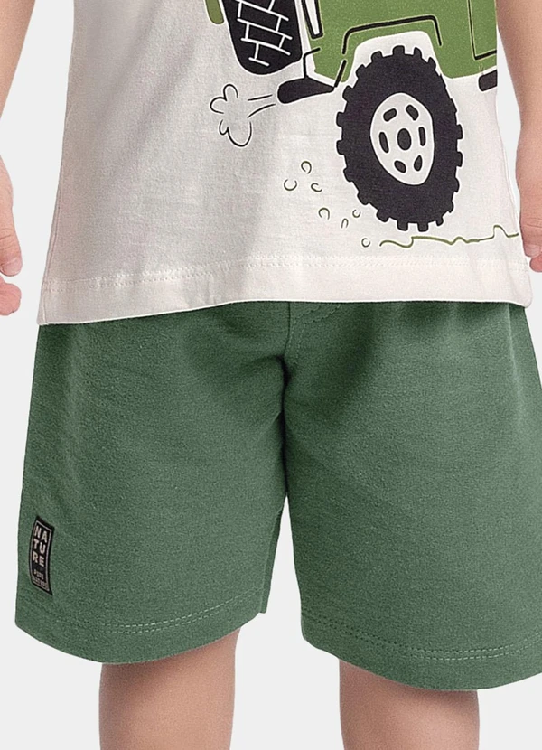 Fakini Kids - Conjunto Regata e Bermuda Bege 4