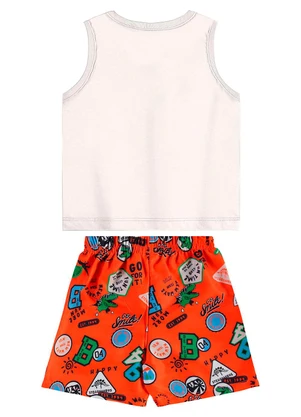Bee Loop - Conjunto Regata e Bermuda Bege - BEE LOOP