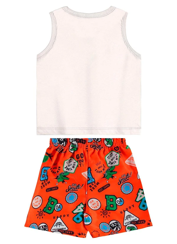 Bee Loop - Conjunto Regata e Bermuda Bege 2