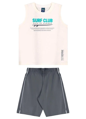 Bee Loop - Conjunto Regata e Bermuda Bege - BEE LOOP