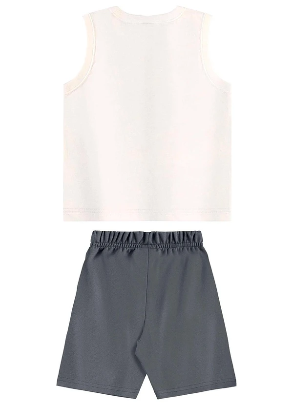 Bee Loop - Conjunto Regata e Bermuda Bege 2