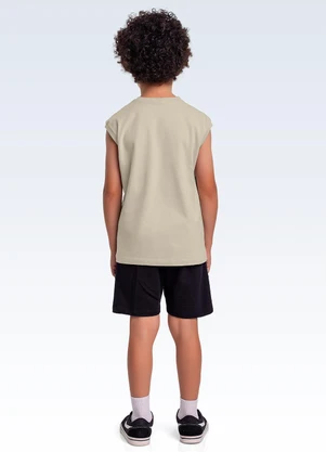 Fakini Kids - Conjunto Regata e Bermuda Bege - FAKINI KIDS