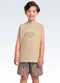 Fakini Kids - Conjunto Regata e Bermuda Bege - variação: Bege