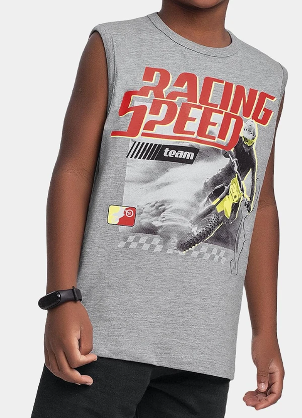 Fakini Kids - Conjunto Regata e Bermuda Cinza 3