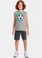Fakini Kids - Conjunto Regata e Bermuda Verde - variação: Cinza