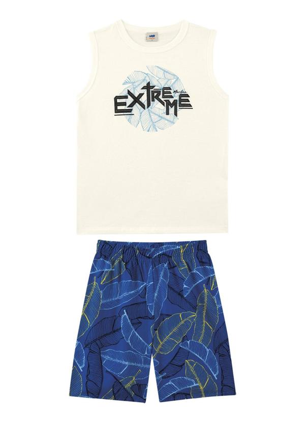 Marlan - Conjunto Regata e Bermuda em Microfibra Bege 2