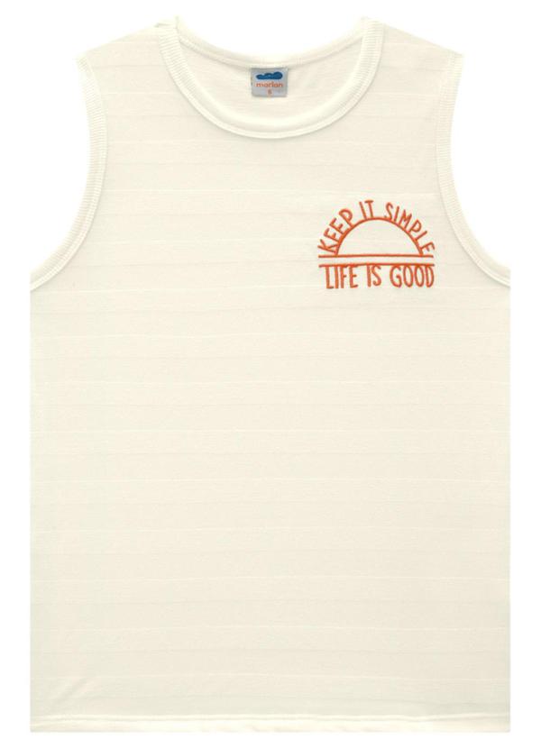 Marlan - Conjunto Regata e Bermuda em Moletinho Bege