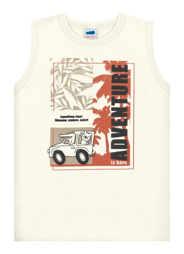 Marlan - Conjunto Regata e Bermuda em Moletinho Bege 2