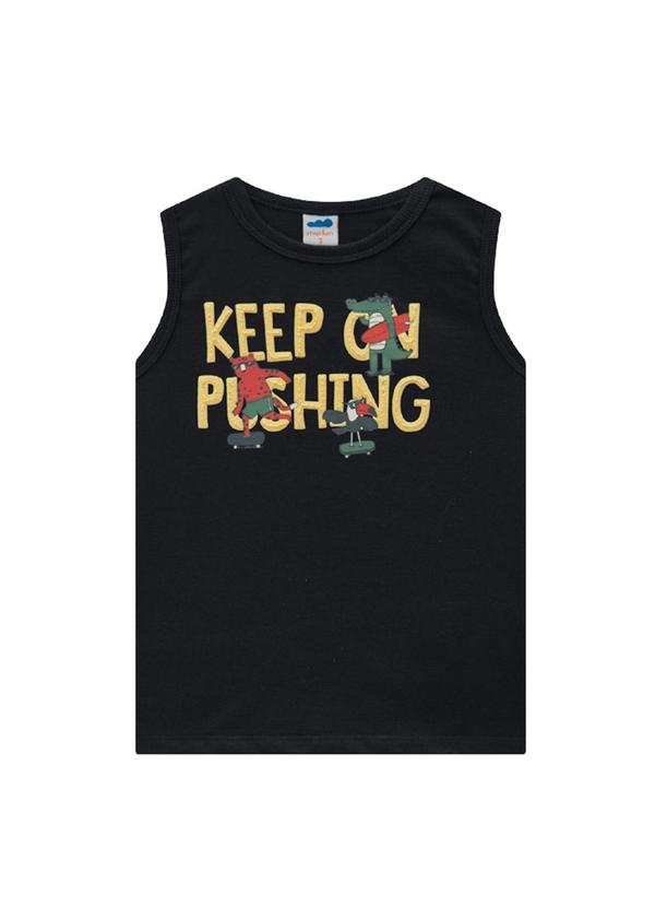 Marlan - Conjunto Regata e Bermuda em Moletinho Preto 2