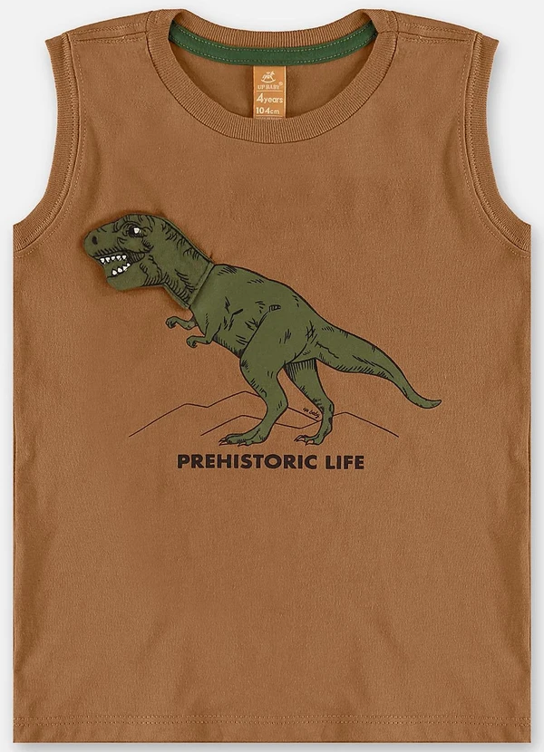 Up Baby - Conjunto Regata e Bermuda Infantil Marrom 5