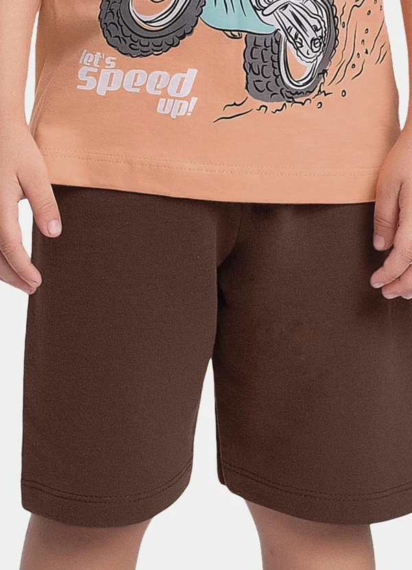 Fakini Kids - Conjunto Regata e Bermuda Laranja 4