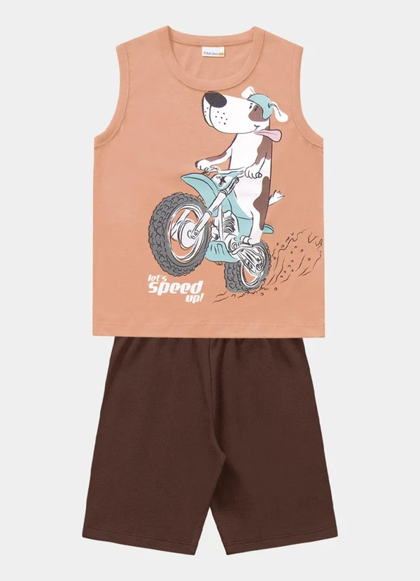 Fakini Kids - Conjunto Regata e Bermuda Laranja 5