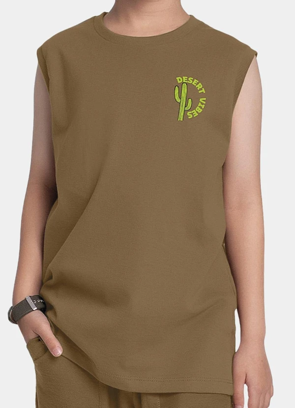 Fakini Kids - Conjunto Regata e Bermuda Marrom 3