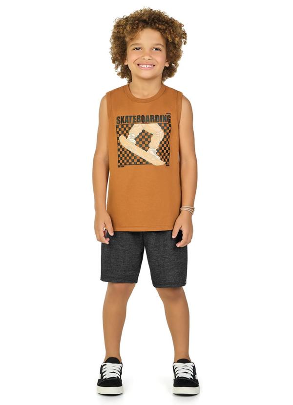 Marlan - Conjunto Regata e Bermuda Marrom