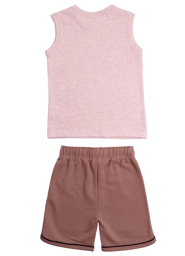Tink Bink - Conjunto Regata e Bermuda Marron 2