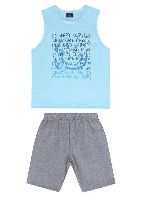 Guloseima - Conjunto Regata e Bermuda Menino Azul