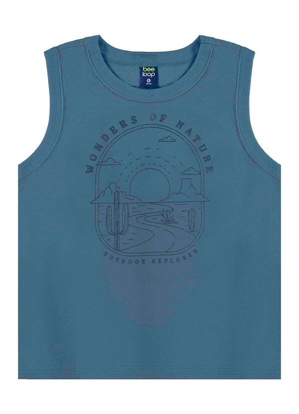 Bee Loop - Conjunto Regata e Bermuda Menino Azul 3