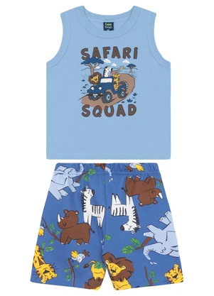 Conjunto Regata e Bermuda Menino Bee Loop Azul - BEE LOOP