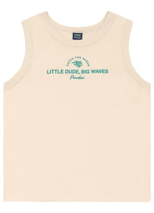 Conjunto Regata e Bermuda Menino Bee Loop Bege - BEE LOOP