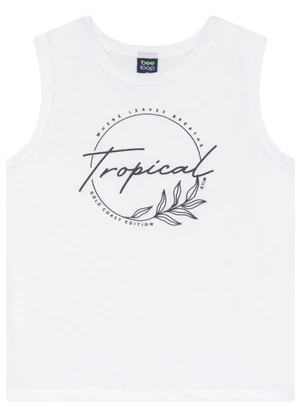 Conjunto Regata e Bermuda Menino Bee Loop Branco - BEE LOOP