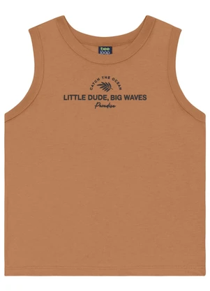 Conjunto Regata e Bermuda Menino Bee Loop Marrom - BEE LOOP