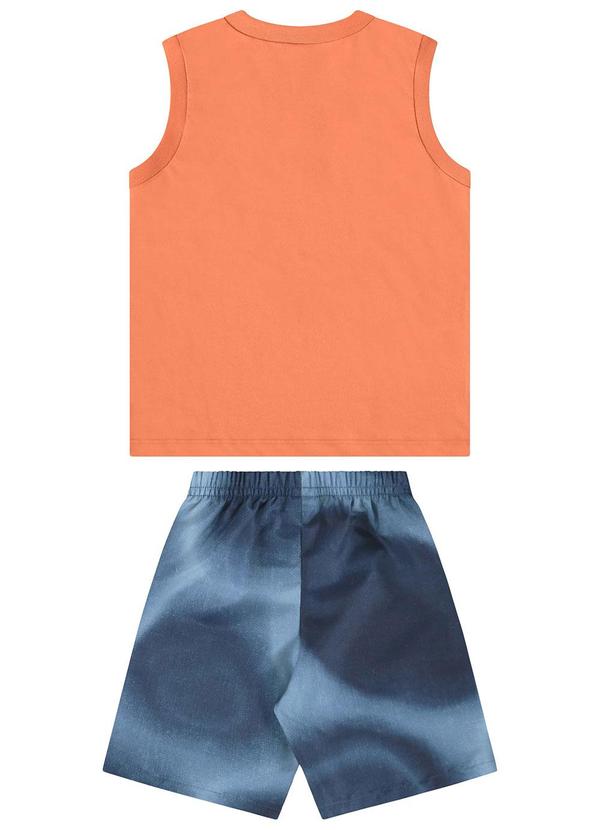 Bee Loop - Conjunto Regata e Bermuda Menino Laranja 2