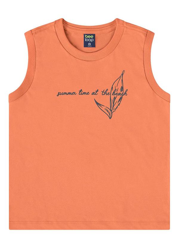 Bee Loop - Conjunto Regata e Bermuda Menino Laranja 3