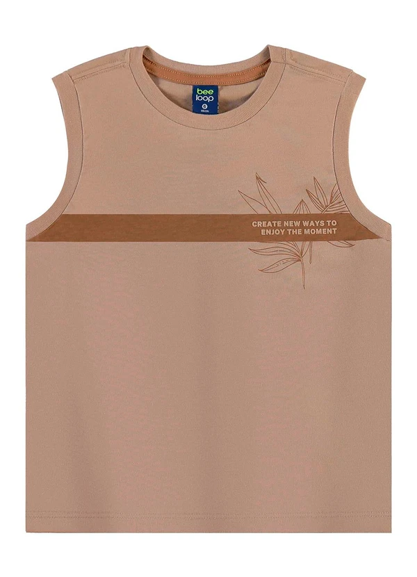 Bee Loop - Conjunto Regata e Bermuda Menino Marrom 3