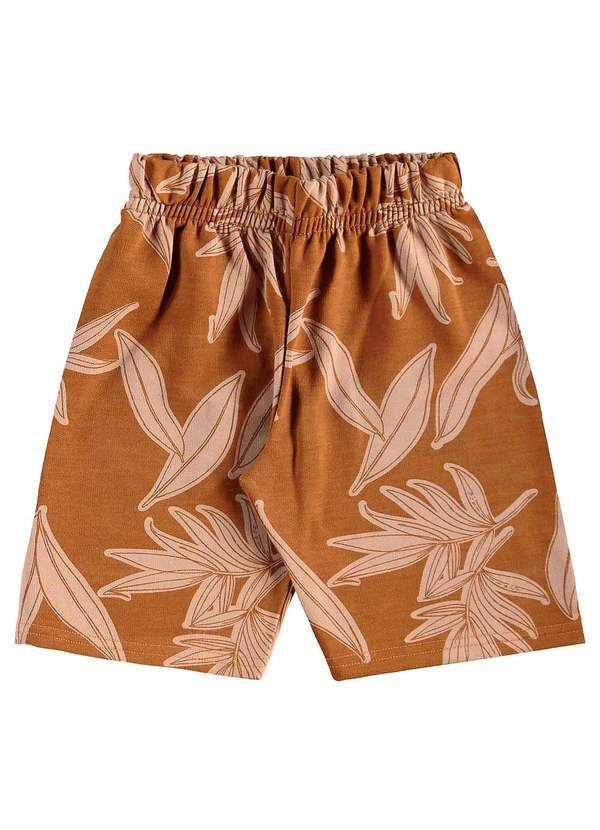 Bee Loop - Conjunto Regata e Bermuda Menino Marrom 4