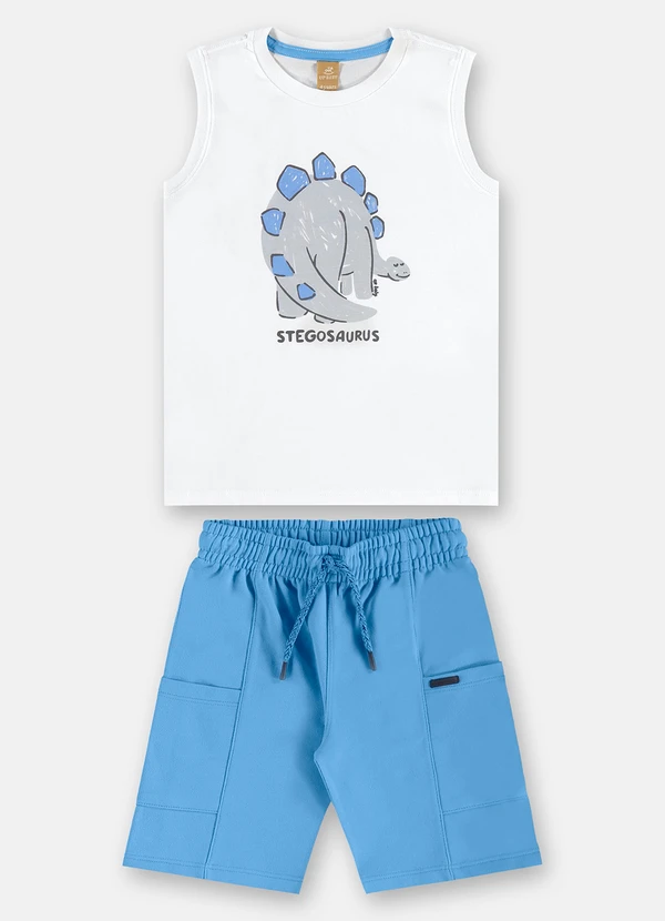 Up Baby - Conjunto Regata e Bermuda Menino Up Baby Branco 4