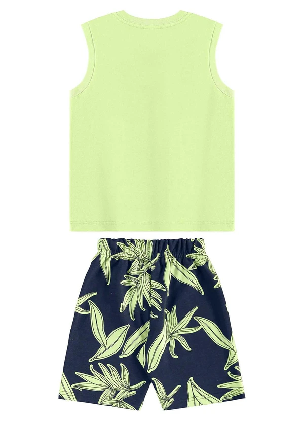 Bee Loop - Conjunto Regata e Bermuda Menino Verde 3