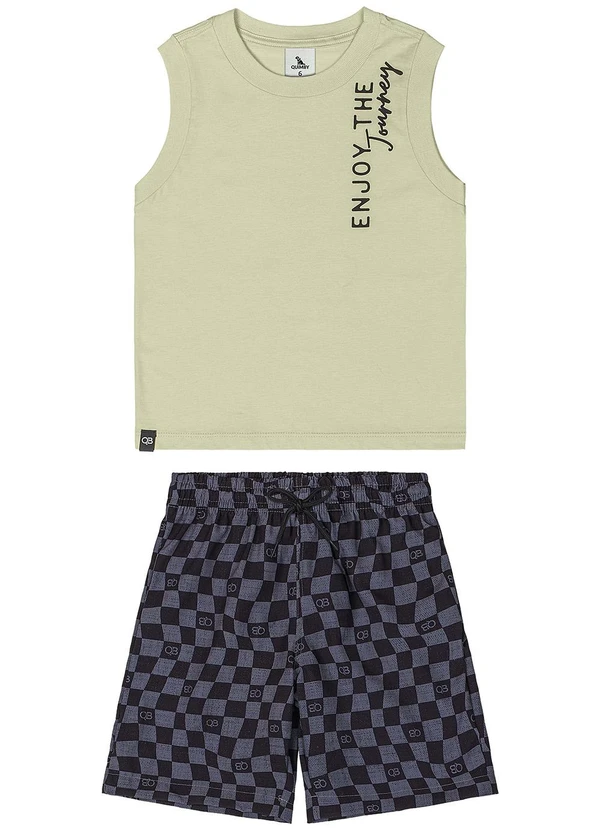 Quimby - Conjunto Regata e Bermuda Menino Verde 2