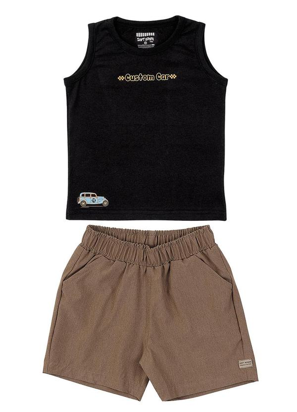 Soft Bonni - Conjunto Regata e Bermuda  Preto 3