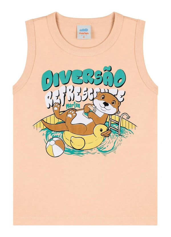 Marlan - Conjunto Regata e Bermuda Quadriculado Laranja 3