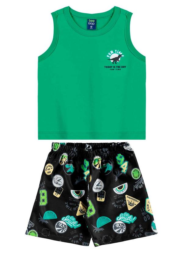 Bee Loop - Conjunto Regata e Bermuda Verde 2