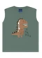 Ddk - Conjunto Camiseta Estampa Leão e Bermuda Verde - variação: Verde