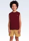 Fakini Kids - Conjunto Regata e Bermuda Vermelho - variação: Vermelho