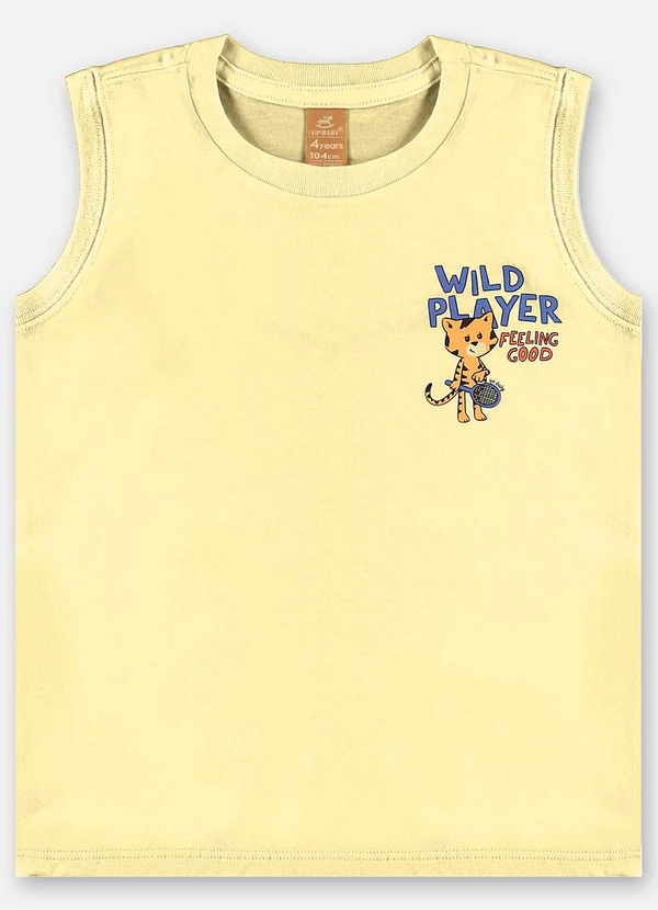 Up Baby - Conjunto Regata e Short Infantil Amarelo 4