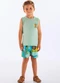 Up Baby - Conjunto Regata e Short Infantil Amarelo - variação: Verde