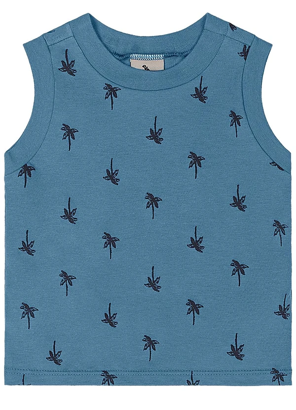 Quimby - Conjunto Regata Estampada Bermuda Azul 2