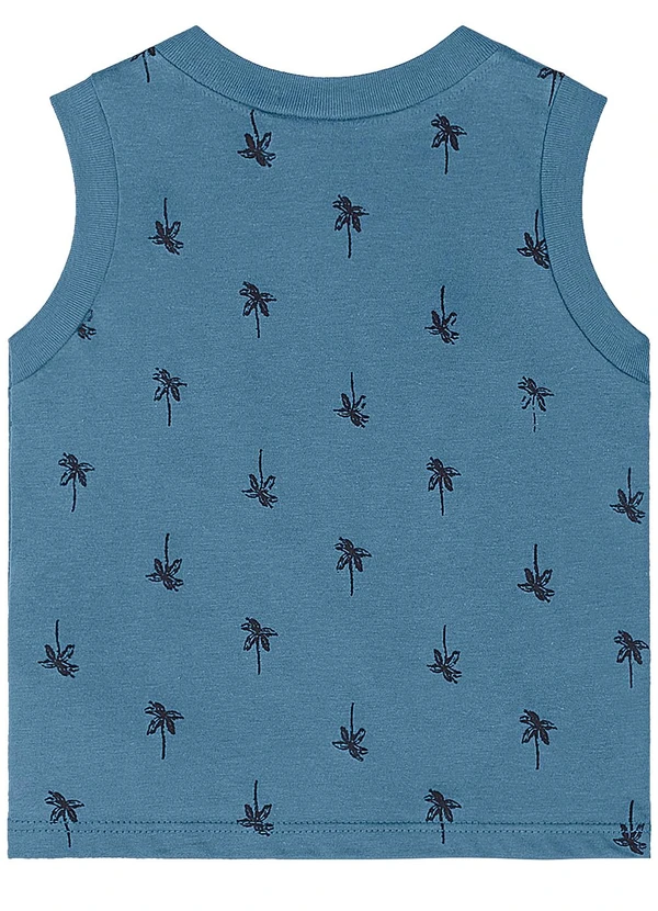 Quimby - Conjunto Regata Estampada Bermuda Azul 4