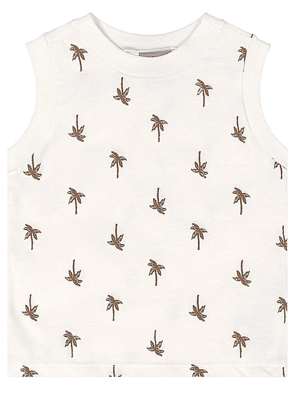 Quimby - Conjunto Regata Estampada Bermuda Branco 3