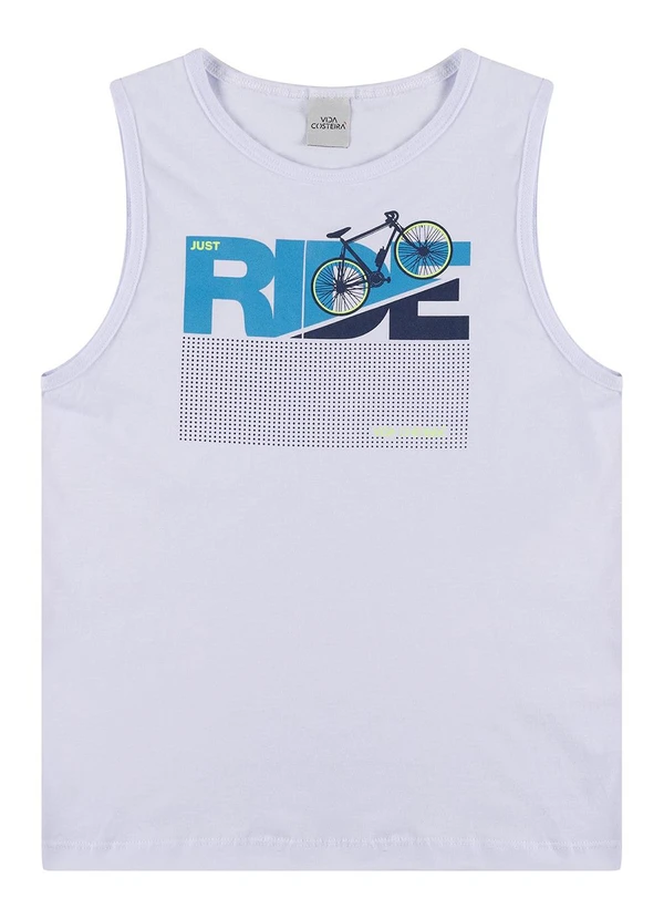 Vida Costeira - Conjunto Regata Infantil Just Ride Branco 3