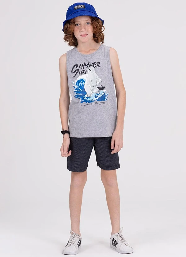Vida Costeira - Conjunto Regata Infantil Summer Surf Mescla 1
